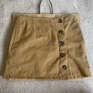Brown Button Up Skirt
